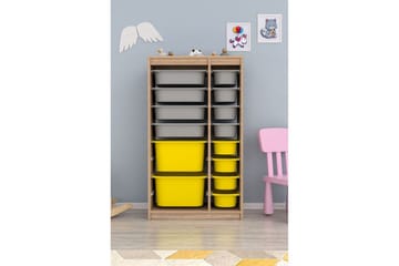Flerfunktionsskåp Montana (69 x 112.2 x 29.6 cm) Sonomo Grå / Gul - Sonomo Grå / Gul - Förvaring - Småförvaring - Förvaringslåda