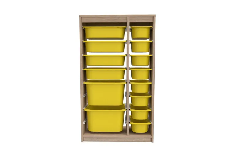 Flerfunktionsskåp Montana (69 x 112.2 x 29.6 cm) Sonomo / Gul, Sonomo / Gul