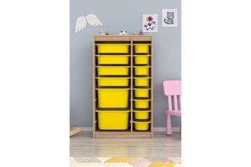 Flerfunktionsskåp Montana (69 x 112.2 x 29.6 cm) Sonomo / Gul - Sonomo / Gul - Förvaring - Småförvaring - Förvaringslåda