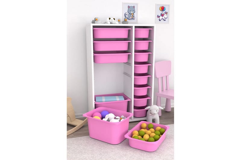 Flerfunktionsskåp Ravielwich (69,5 x 109 x 30 cm) Veyaa - Pienk - Förvaring - Småförvaring - Förvaringslåda