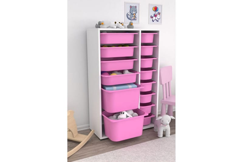 Flerfunktionsskåp Ravielwich (69,5 x 109 x 30 cm) Veyaa - Pienk - Förvaring - Småförvaring - Förvaringslåda