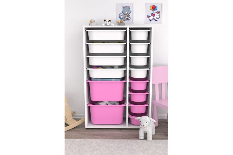Flerfunktionsskåp Ravielwich (69,5 x 109 x 30 cm) Vit / Veyaa - Vit / Veyaa - Förvaring - Småförvaring - Förvaringslåda
