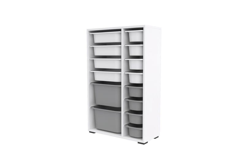 Flerfunktionsskåp Ravielwich (69,5 x 109 x 30 cm) VitGrå 2, VitGrå 2