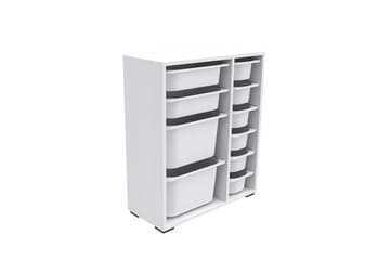 Flerfunktionsskåp Sosan K6B Vit - Vit - Förvaring - Småförvaring - Förvaringslåda