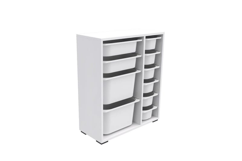 Flerfunktionsskåp Sosan K6B Vit - Vit - Förvaring - Småförvaring - Förvaringslåda