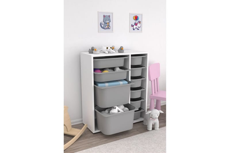 Flerfunktionsskåp Sosan K6U Grå - Grå - Förvaring - Småförvaring - Förvaringslåda