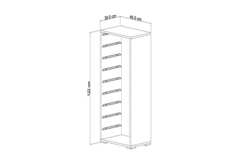 Flerfunktionsskåp Stribor Vit - Vit - Förvaring - Småförvaring - Förvaringslåda