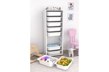 Flerfunktionsskåp Stribor Vit - Vit - Förvaring - Småförvaring - Förvaringslåda