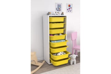 Flerfunktionsskåp Versa Vit / Gul - Vit / Gul - Förvaring - Småförvaring - Förvaringslåda