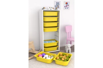 Flerfunktionsskåp Versa Vit / Gul - Vit / Gul - Förvaring - Småförvaring - Förvaringslåda