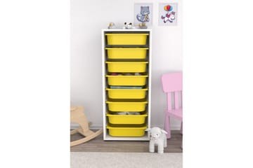 Flerfunktionsskåp Versa Vit / Gul - Vit / Gul - Förvaring - Småförvaring - Förvaringslåda