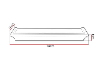 Harendra Vägghylla 46 cm - Svart - Förvaring - Hylla