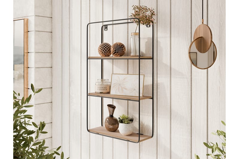 Hari Vägghylla 30 cm - Svart/Beige - Förvaring - Småförvaring - Väggförvaring