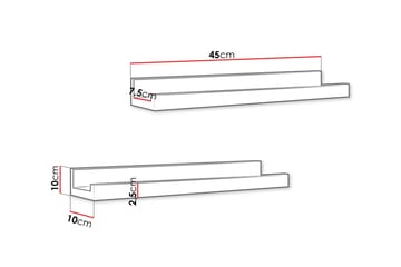 Harijan Vägghylla 45 cm - Vit - Förvaring - Småförvaring - Väggförvaring