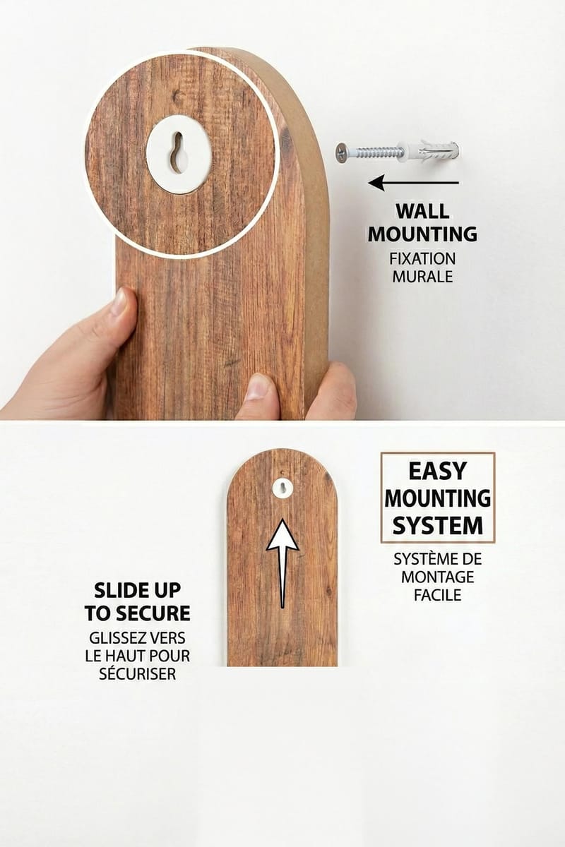 Hasina Vägghylla 26x35x13 cm - Ek - Förvaring - Småförvaring - Väggförvaring