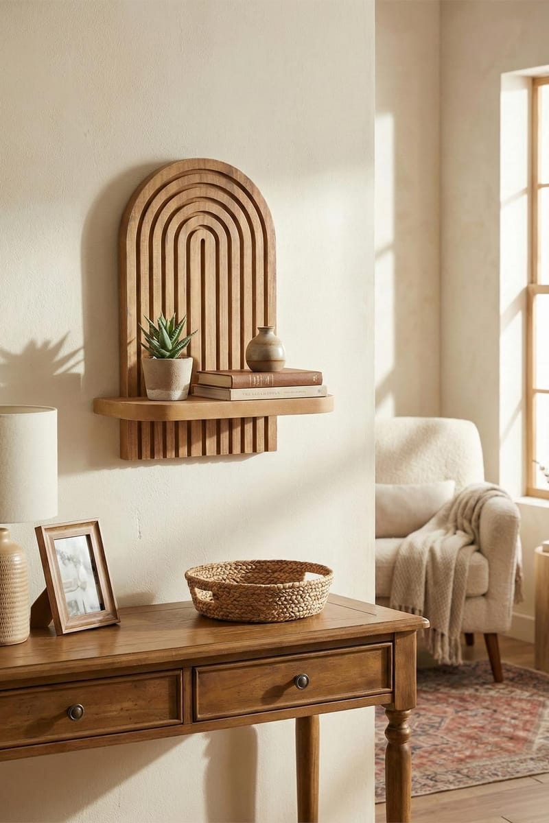 Hasina Vägghylla 26x35x13 cm - Ek - Förvaring - Småförvaring - Väggförvaring