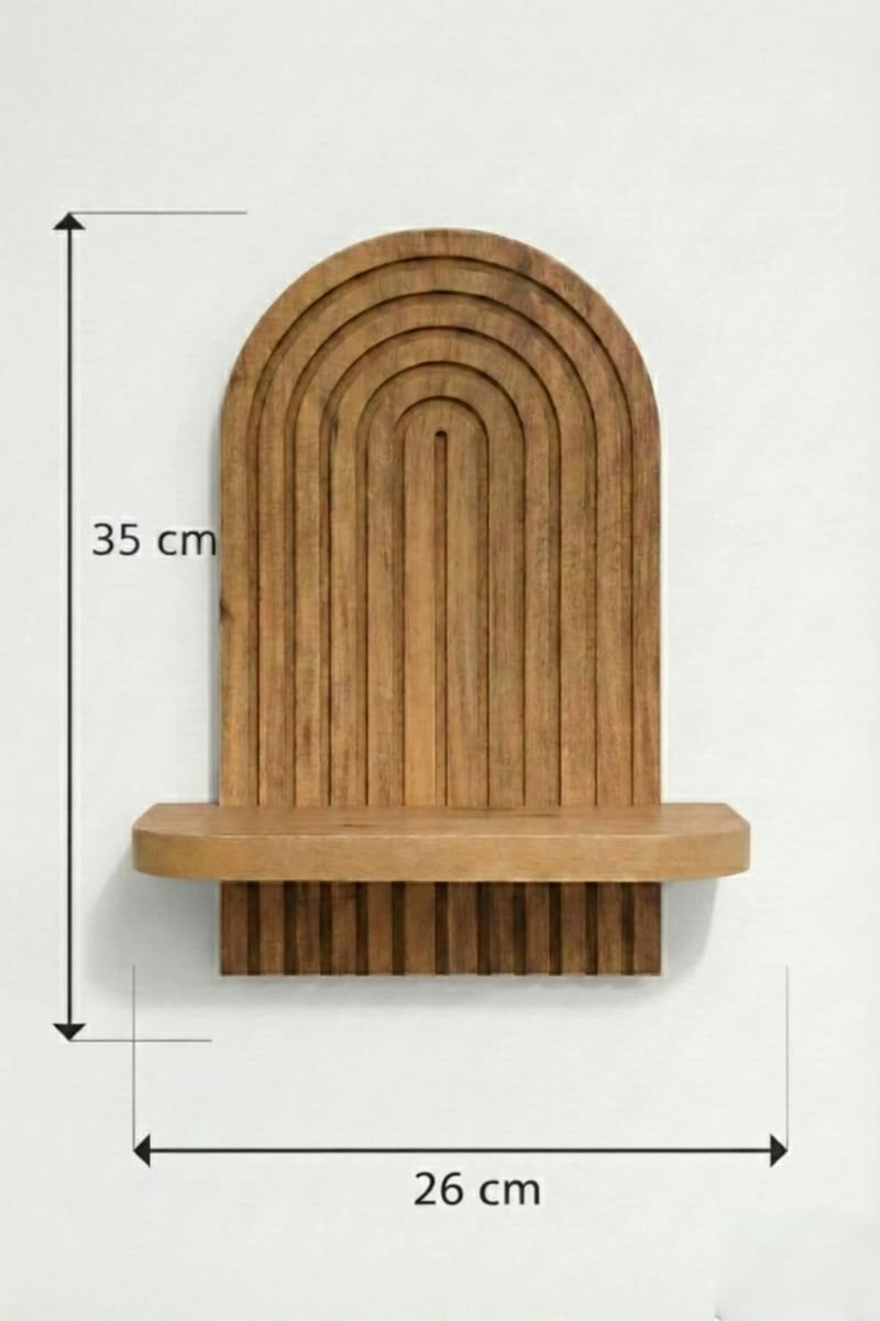 Hasina Vägghylla 26x35x13 cm - Ek - Förvaring - Småförvaring - Väggförvaring