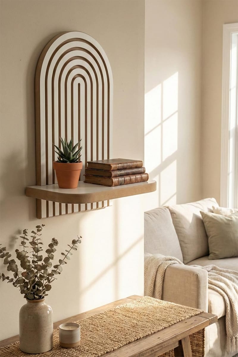 Hasina Vägghylla 26x35x13 cm - Vit - Förvaring - Småförvaring - Väggförvaring