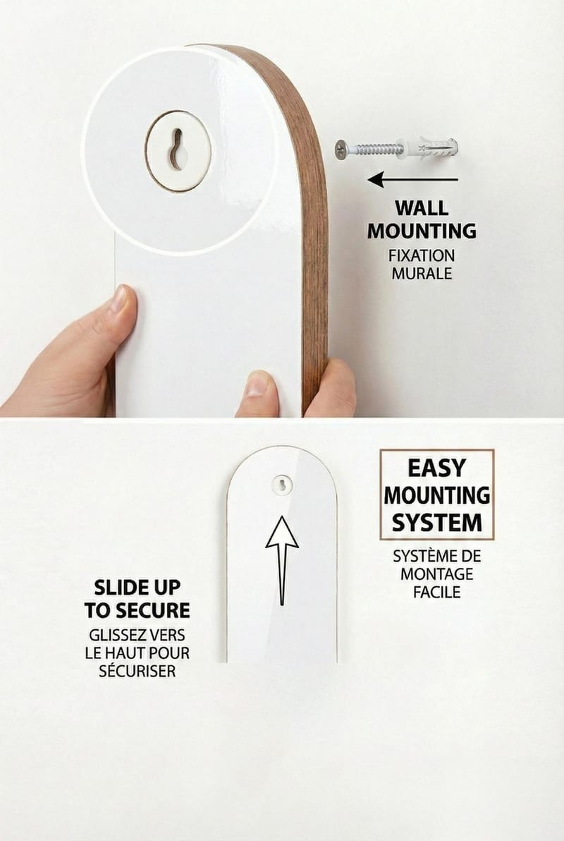 Hasina Vägghylla 26x35x13 cm - Vit - Förvaring - Småförvaring - Väggförvaring