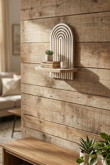 Hasina Vägghylla 26x35x13 cm - Vit - Förvaring - Småförvaring - Väggförvaring