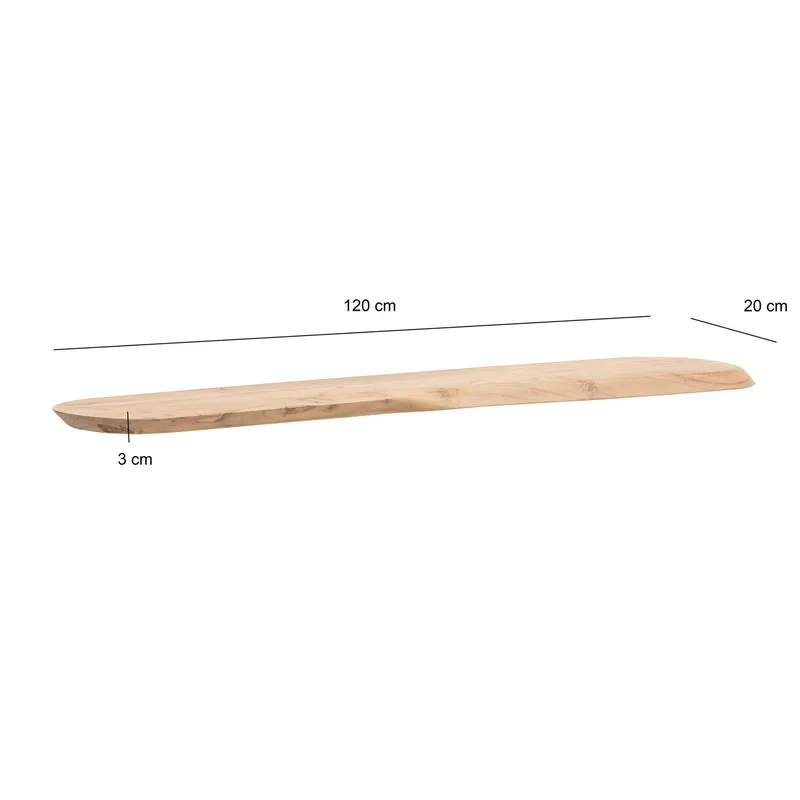 Helela Vägghylla 120 cm Asymmetrisk - varm honungsbrun - Förvaring - Småförvaring - Väggförvaring