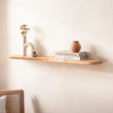 Helela Vägghylla 120 cm Asymmetrisk - varm honungsbrun - Förvaring - Småförvaring - Väggförvaring