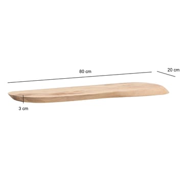Helela Vägghylla 80 cm Asymmetrisk - varm honungsbrun - Förvaring - Småförvaring - Väggförvaring