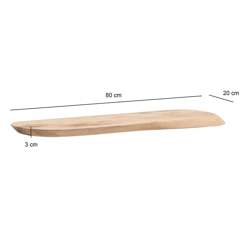 Helela Vägghylla 80 cm Asymmetrisk - varm honungsbrun - Förvaring - Småförvaring - Väggförvaring