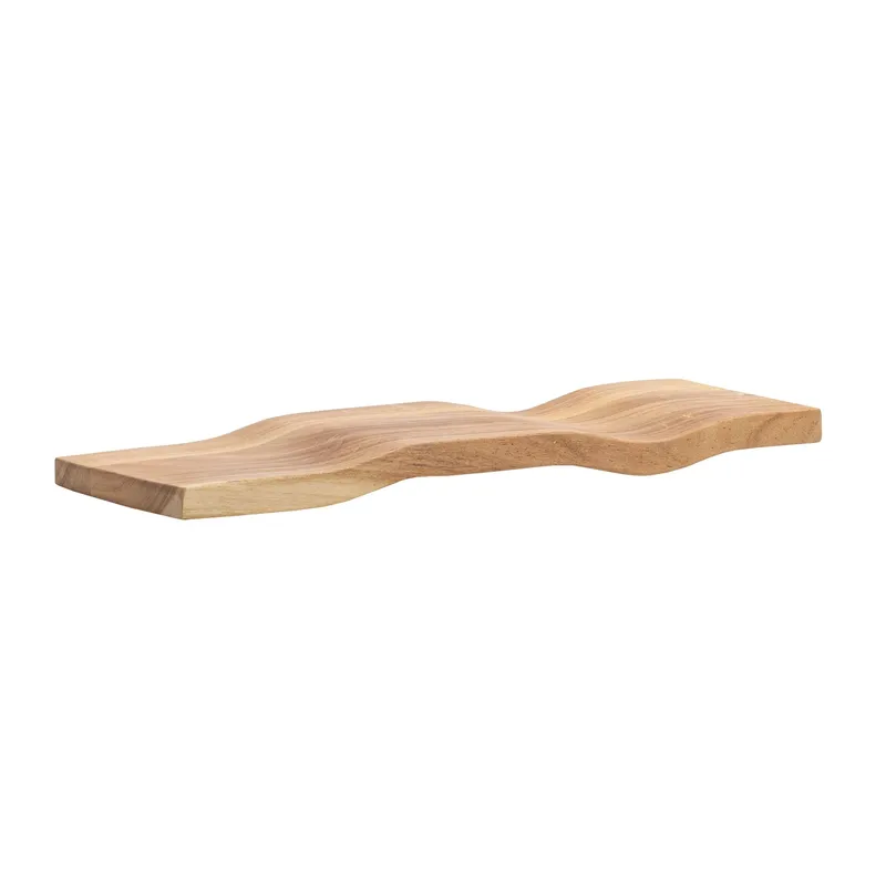 Helova Vägghylla 40 cm, varm honungsbrun