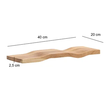 Helova Vägghylla 40 cm - varm honungsbrun - Förvaring - Småförvaring - Väggförvaring
