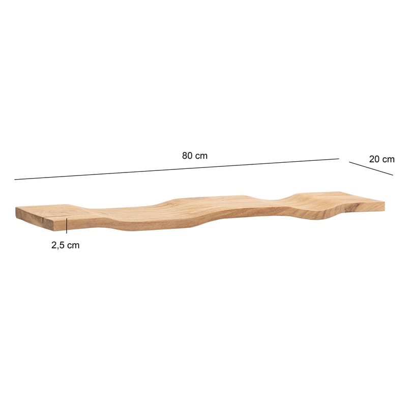Helova Vägghylla 80 cm - varm honungsbrun - Förvaring - Småförvaring - Väggförvaring