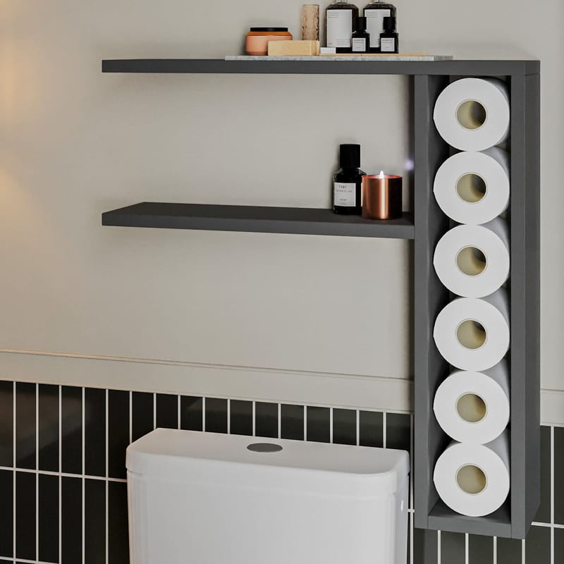 Hollowmere Vägghylla 60x61,8x15 cm - Antracit - Förvaring - Småförvaring - Väggförvaring