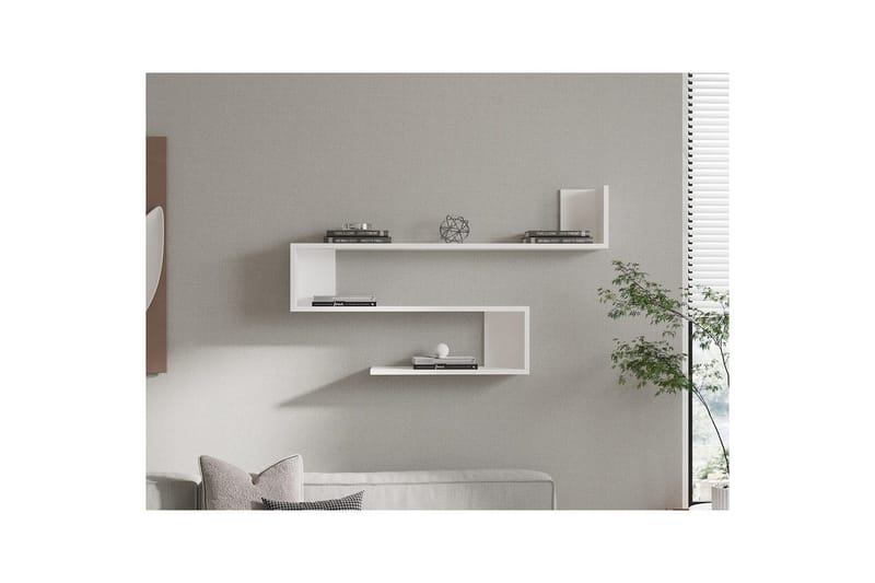 Hyllor Rollingford Hylla 120x20 cm Vit - Förvaring - Småförvaring - Väggförvaring
