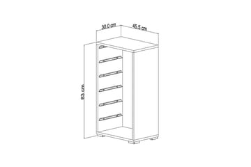 Kelix Förvaringslådor 45,5 cm - Vit/Grå - Förvaring - Småförvaring - Förvaringslåda