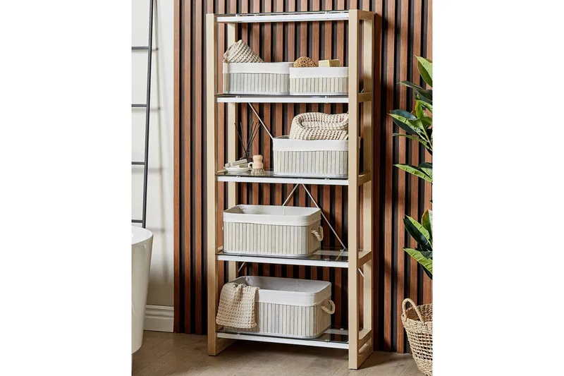 Korg Talpe set om 5 Grå/vit - Grå/vit - Förvaring - Småförvaring - Förvaringskorg