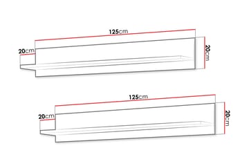 Lyrosen Vägghylla 125 cm - Beige - Förvaring - Småförvaring - Väggförvaring