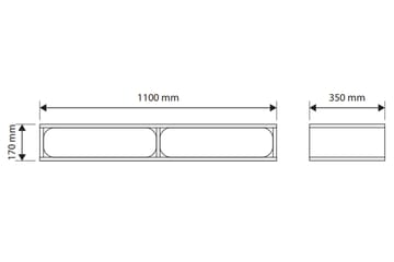 Marinport Väggskåp 110 cm - Beige - Förvaring - Småförvaring - Väggförvaring