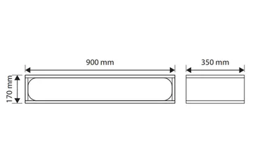 Marinport Väggskåp 90 cm - Beige - Förvaring - Småförvaring - Väggförvaring