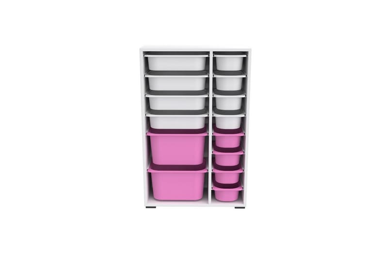 Masashige Förvaringslådor 69,5 cm - Vit/Rosa - Förvaring - Småförvaring - Förvaringslåda