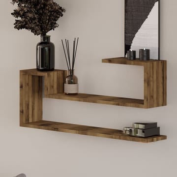 Melto Vägghylla 90x41,2x17 cm - Antik valnöt - Förvaring - Småförvaring - Väggförvaring