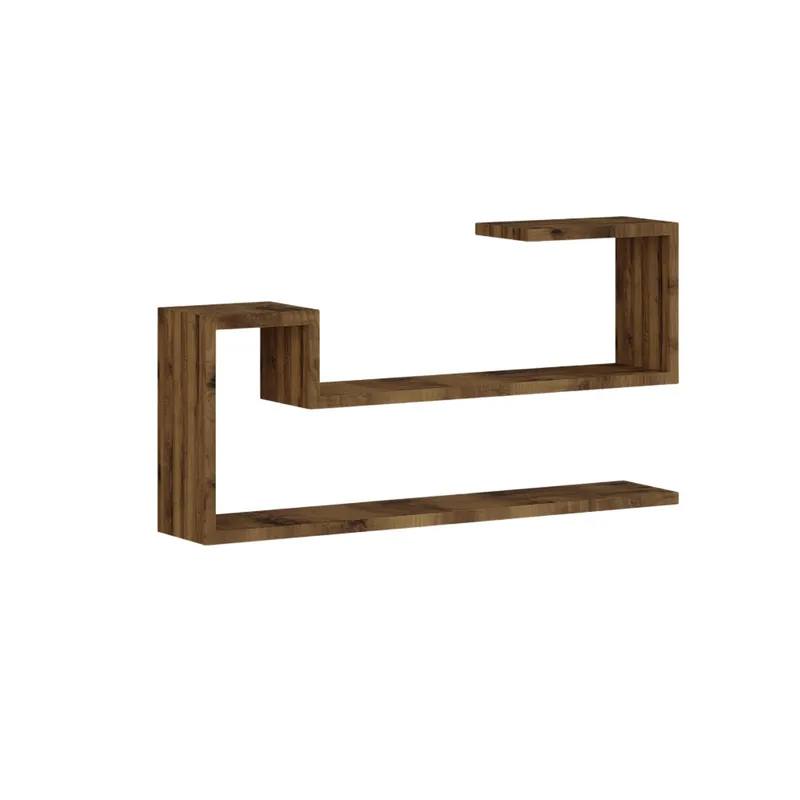 Melto Vägghylla 90x41,2x17 cm, Antik valnöt