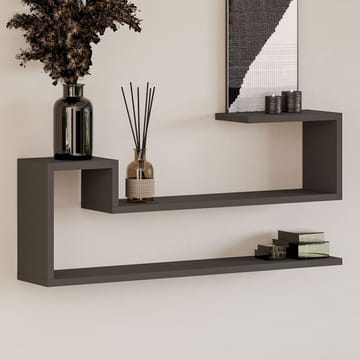 Melto Vägghylla 90x41,2x17 cm - Antracit - Förvaring - Småförvaring - Väggförvaring