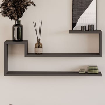 Melto Vägghylla 90x41,2x17 cm - Antracit - Förvaring - Småförvaring - Väggförvaring