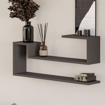 Melto Vägghylla 90x41,2x17 cm - Antracit - Förvaring - Småförvaring - Väggförvaring