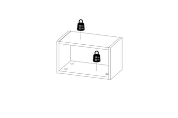 Mirros Hylla 43,6x25 cm - Valnöt - Förvaring - Småförvaring - Väggförvaring