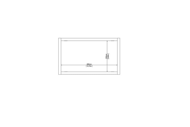 Mirros Hylla 43,6x25 cm - Valnöt - Förvaring - Småförvaring - Väggförvaring