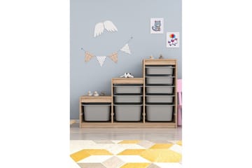 Mobin Förvaringslådor 132 cm - Grafitgrå - Förvaring - Småförvaring - Förvaringslåda