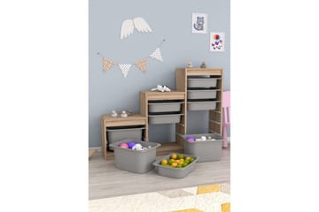 Mobin Förvaringslådor 132 cm - Grafitgrå - Förvaring - Småförvaring - Förvaringslåda