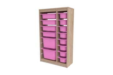 Montana Förvaringslådor 69 cm - Natur/Rosa - Förvaring - Småförvaring - Förvaringslåda