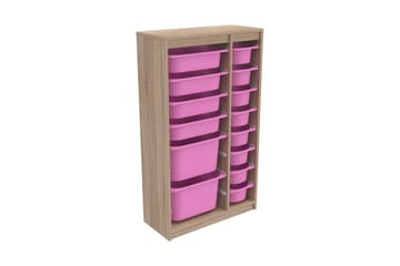 Montana Förvaringslådor 69 cm - Natur/Rosa - Förvaring - Småförvaring - Förvaringslåda